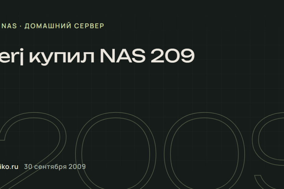 Serj купил NAS 209