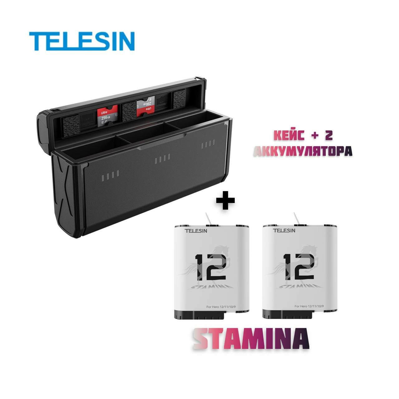 Синие батареи Telesin 12 Stamina для GoPro 10 после двух лет использования